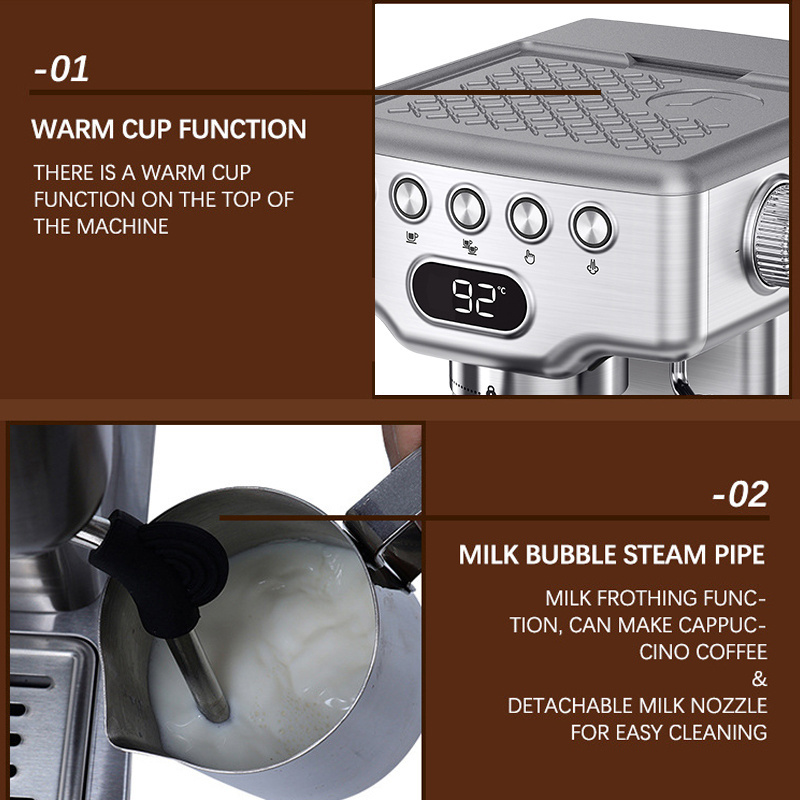 Automatic Professional Milk System Color Touch Screen Espresso Coffee Machine