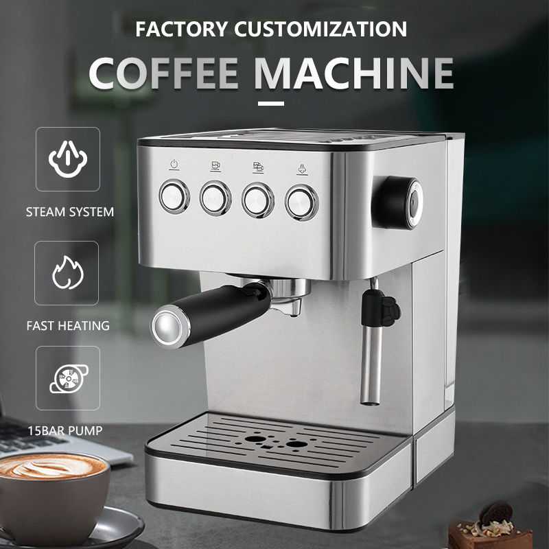 850W OEM 220V 1.5L 15/20bar home use cappuccino machine espresso machine coffee maker