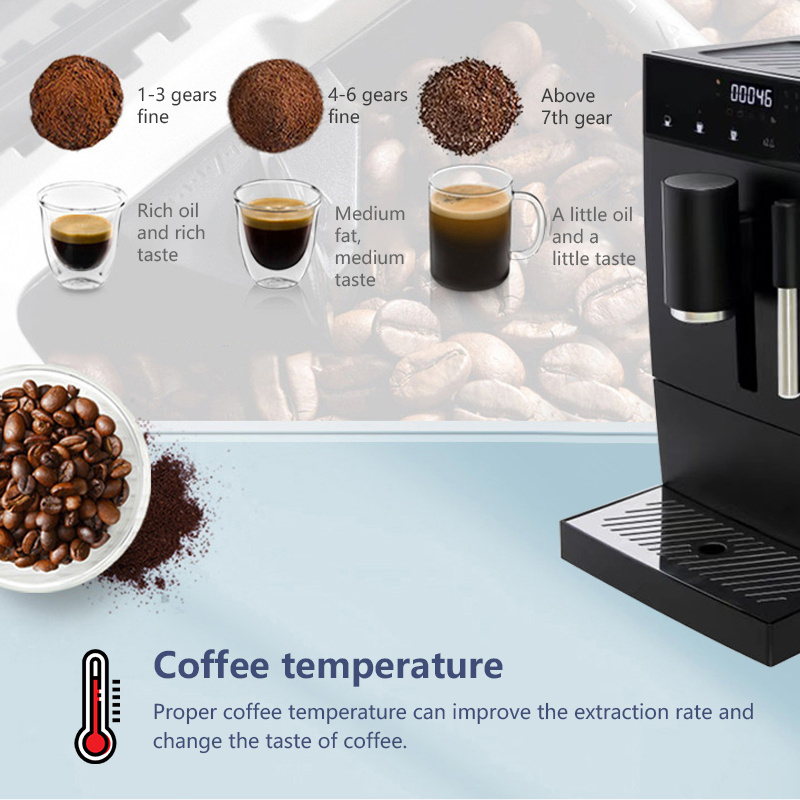 19 Bar Ulka Pump coffee maker Bean To Cup Ground Coffee Home Household Office Espresso Coffee Machine