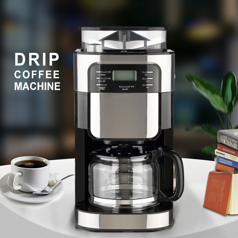 12 Cups Drip Coffee Maker automatic coffee machine With Overheat Protection smart coffee maker