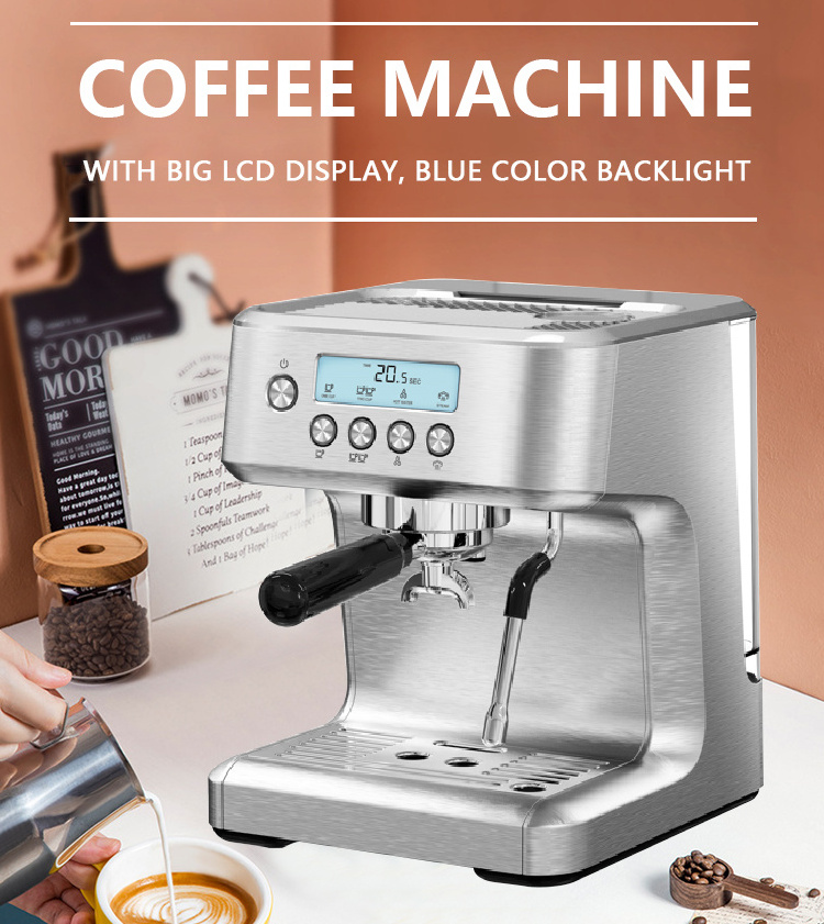 20 bar smart italian coffee makers with milk frother professional manual espresso coffee maker machine