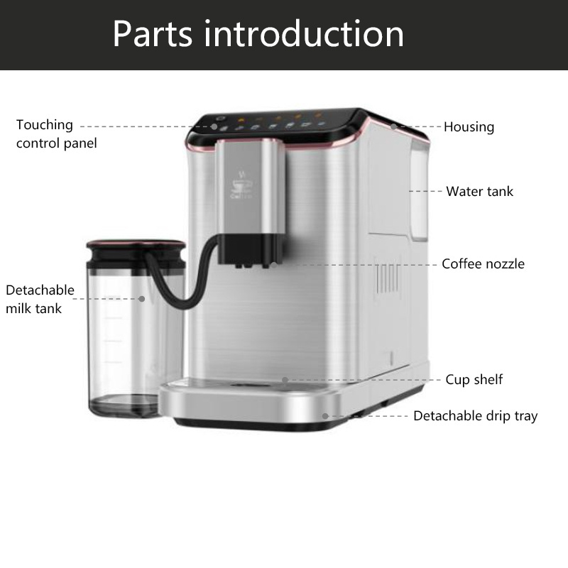 Factory Price Automatic Green Friendly Automatic Coffee Espresso Machine Cappuccino Coffee Maker Fully Automatic Coffee Machine