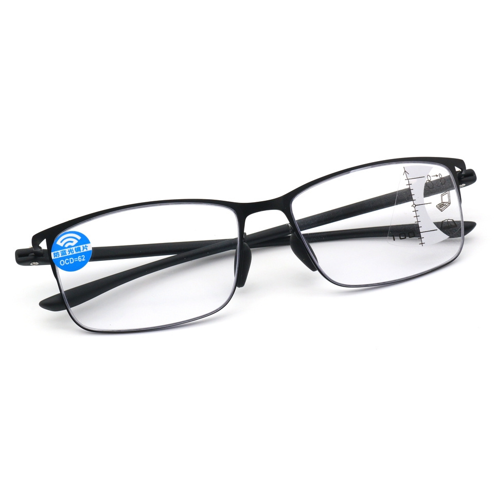 Anti-Blue multi-focus reading glasses TR90 temple ultra light eyewear