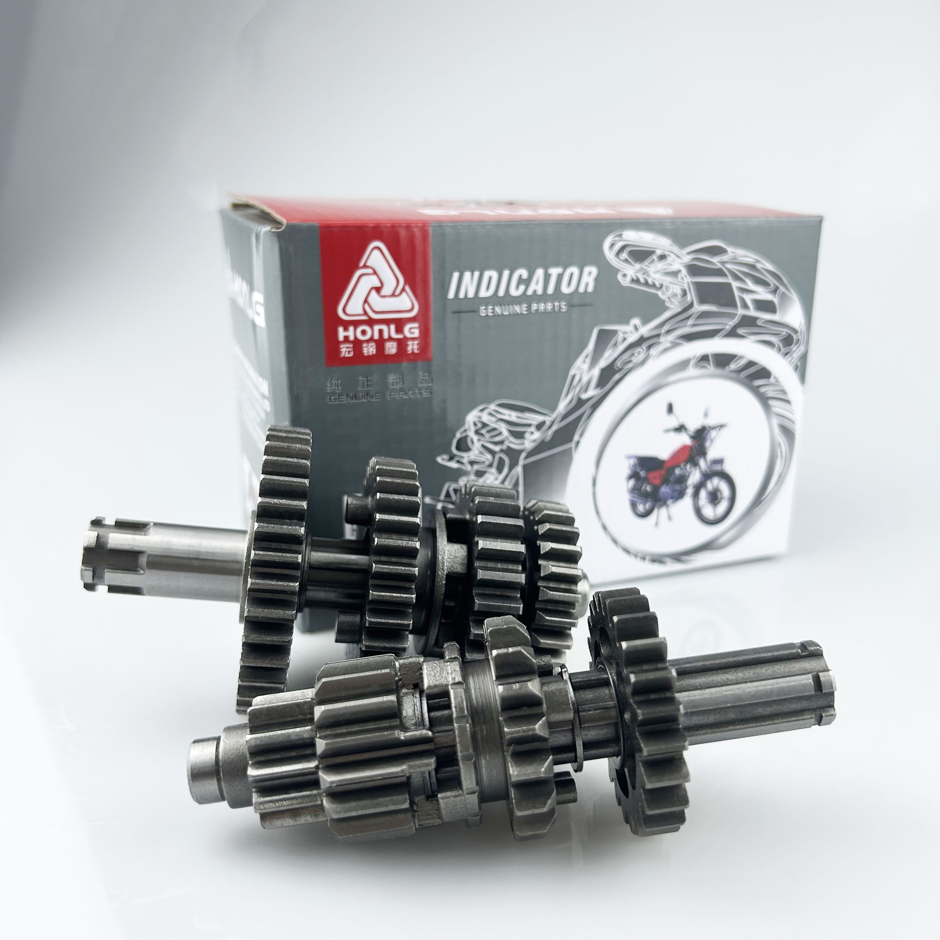 With Reverse Gear Small End 110cc Engine Transmission Gears Main Counter Shaft Drive Driven Shaft 110cc Motorcycle Engine Parts