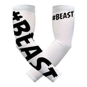 Custom Printed #Beast Cooling Compression Sports Arm Sleeve