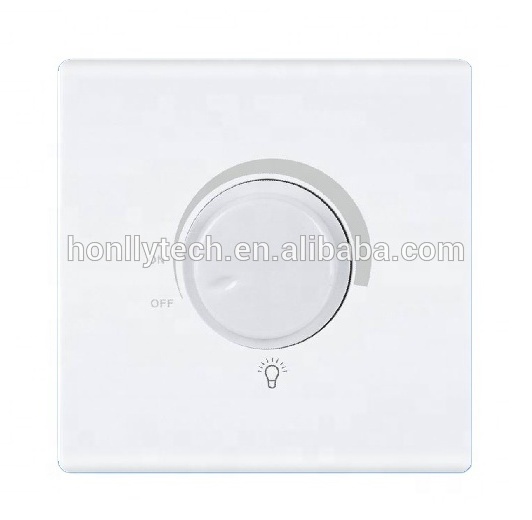 Made in china factory customized electrical rotary dimmer light switch 86mm size light switch dimmer LED Light dimmer switch