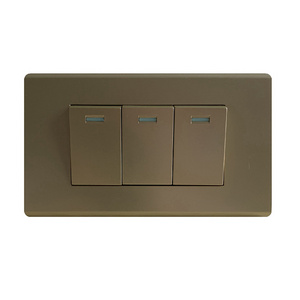 electrical switch manufacturers New Designed light switches 118*70 mm 16A wall mount 3 gang switch controller