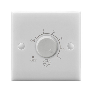 UK/British Standard 86 type 250V 500W 50/60Hz one gang fan speed control adjust wall dimmer switch fan regulator switch