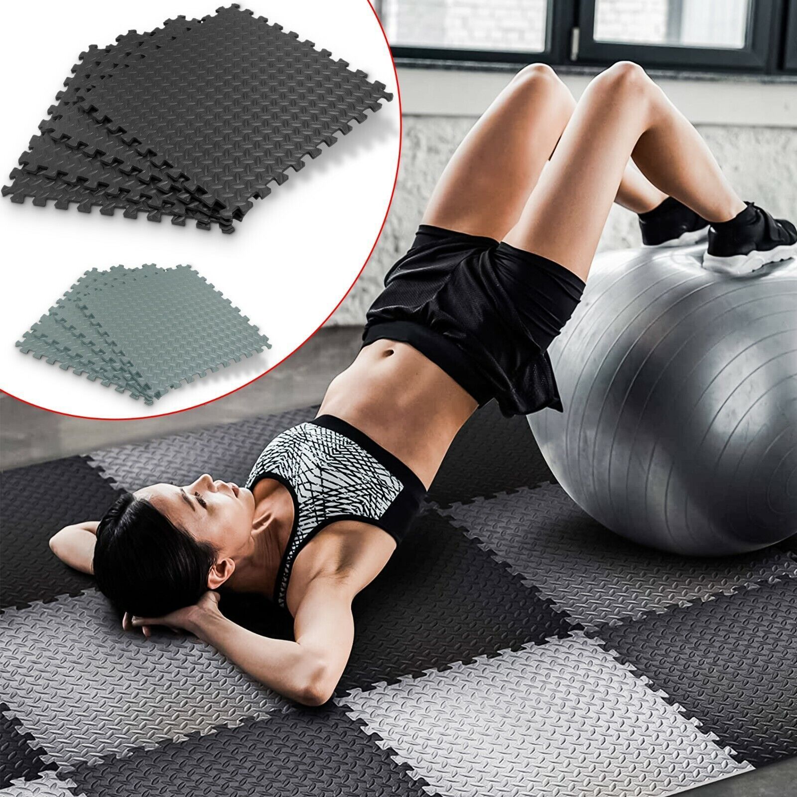 HONLOY rubber matting gym floor 30mm thick eva gym mats interlock exercise mat