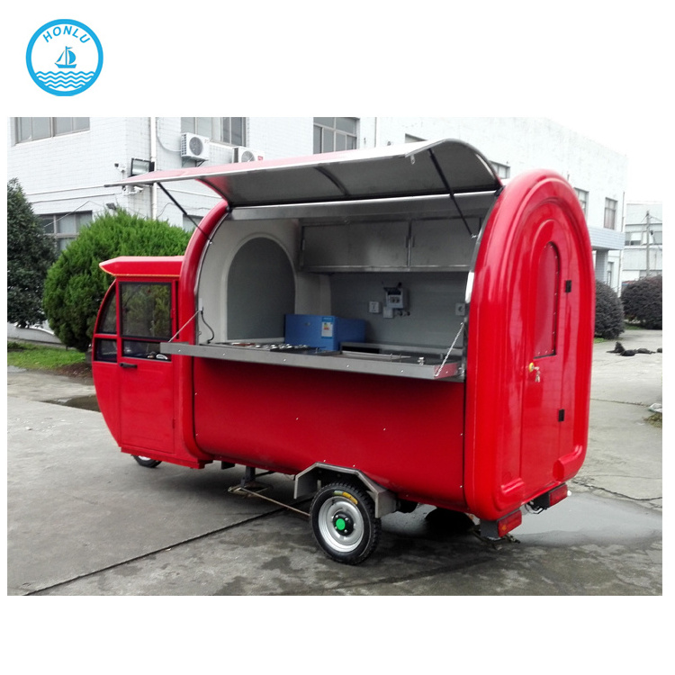 Crepes car concession bbq food cart mobile stage trailer for sale