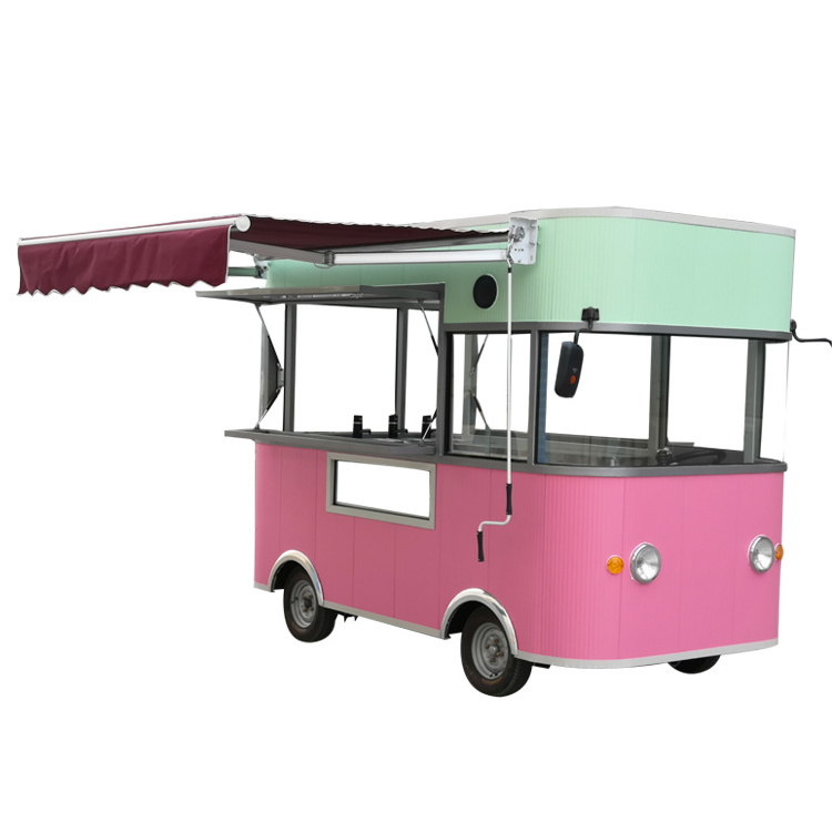 Newest Italian ice Cream Carts Fast Food Truck Ice Cream Car For Sale