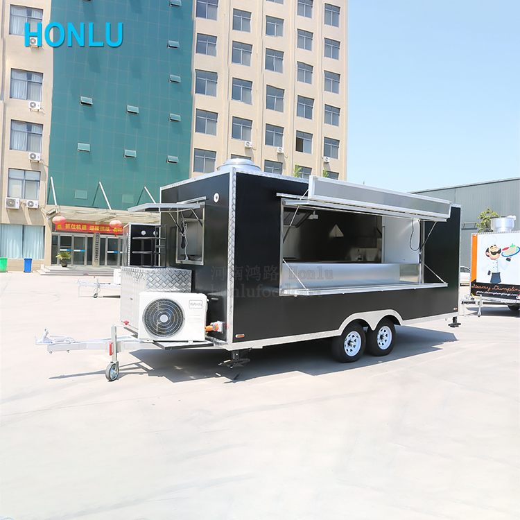 Hot Dog Food Trailer Pretzel Mobile French Fries Gelato Food Carts For Sale