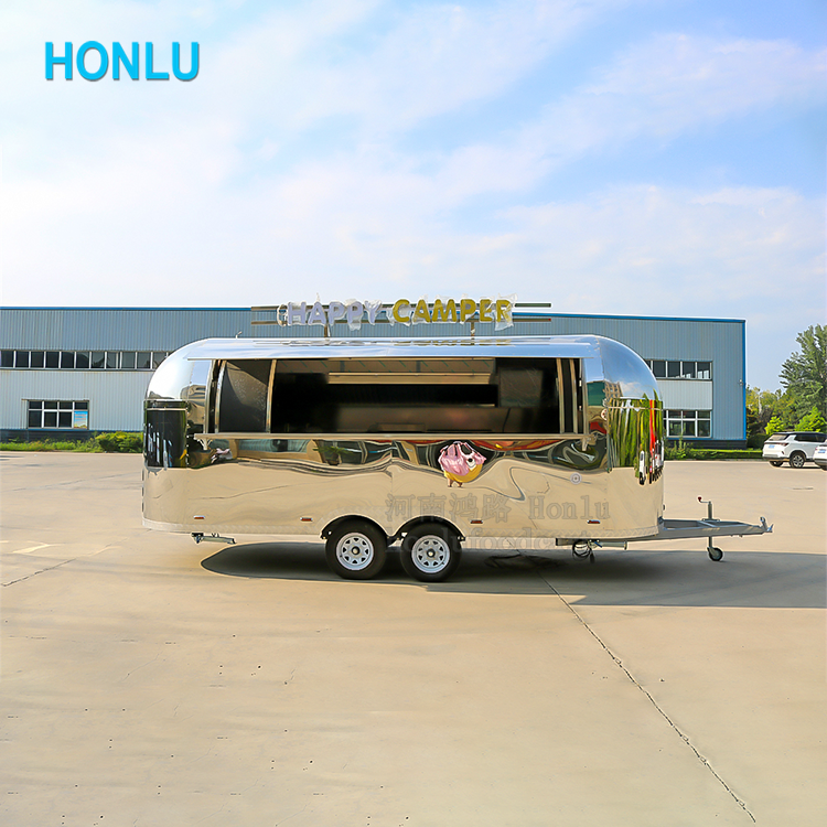 Lemonade Ice Cream Food Cart with Kitchen Stainless Steel Food Truck for Sale Usa