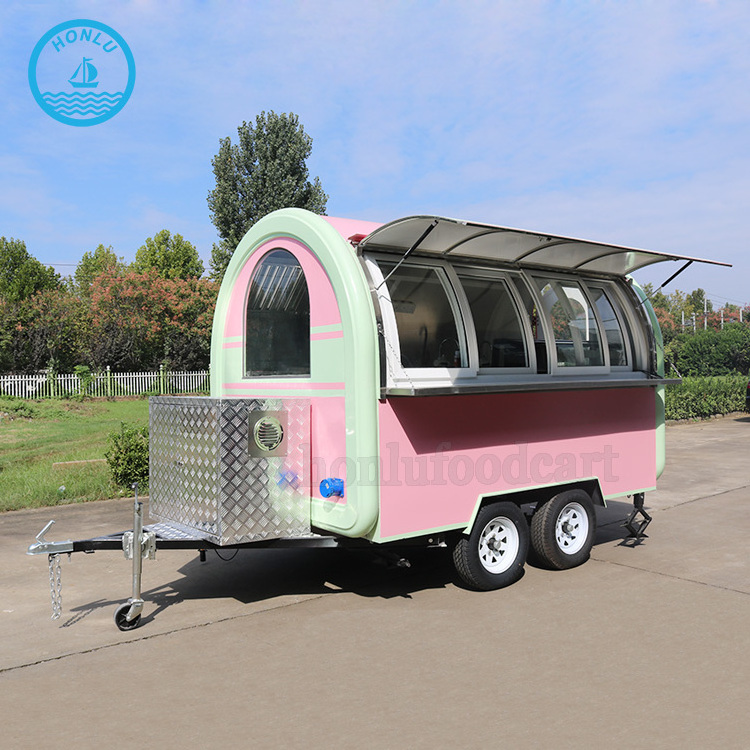 Snow Cones food Truck Slush Cart Customized Sanck Vending food Trailer For Europe Market