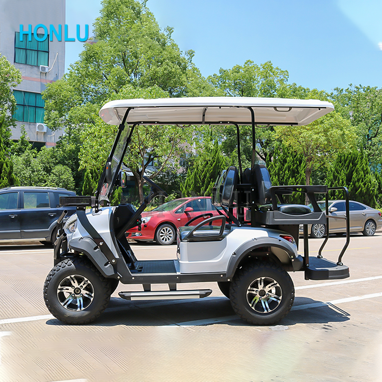 New design custom logo 4 seats gulf golf car electric club car 3kw-5kw motor golf carts