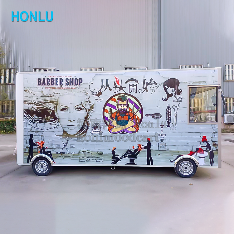 Commercial Mobile Trailer Salon Barber Trailer Truck Mobile Hair Salon Truck Kiosk For Sale