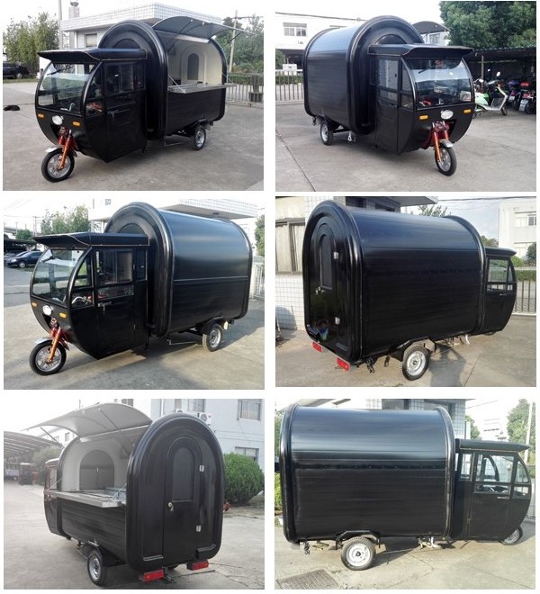 China Mobile Motorcycle Bicycle Food Truck Cart Electric Tricycle Fast Food Truck Moto Electric Bike Food Cart