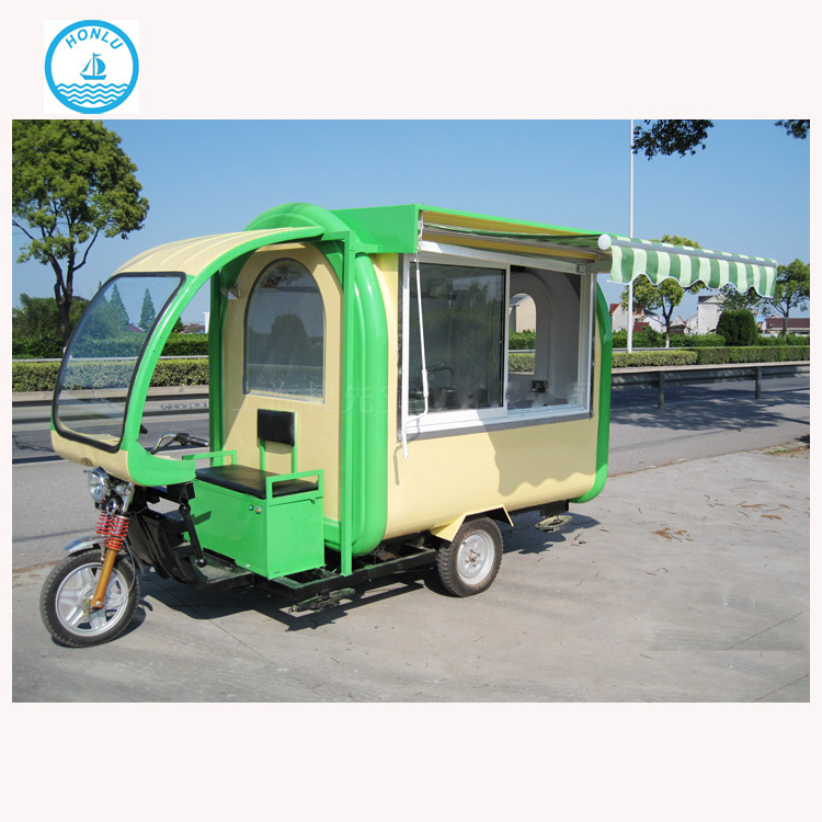 China Mobile Motorcycle Bicycle Food Truck Cart Electric Tricycle Fast Food Truck Moto Electric Bike Food Cart