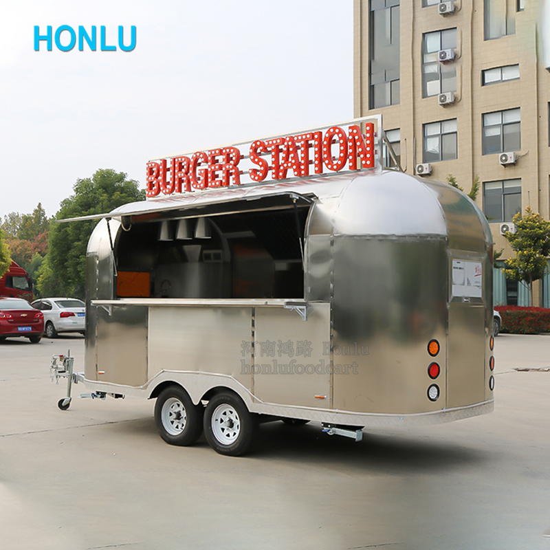 Cheap Fast Food Cart Mobile Ice Cream Churros Waffles Catering Trailer Hot Dog Cart for Sale