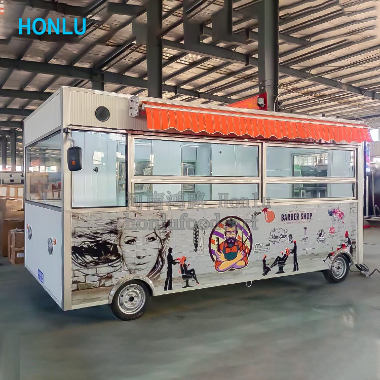 Commercial Mobile Trailer Salon Barber Trailer Truck Mobile Hair Salon Truck Kiosk For Sale