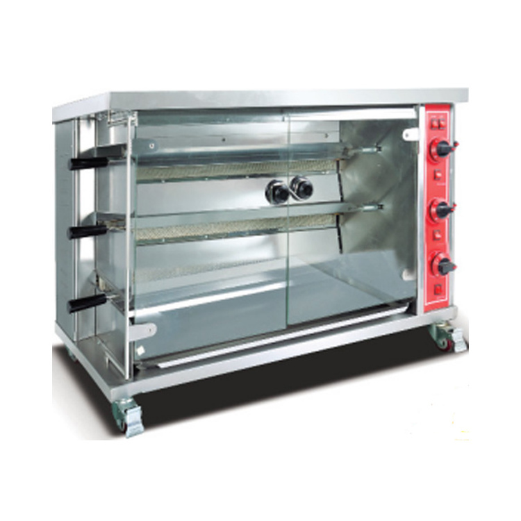 Hot sale gas chicken rotisserie  gas chicken grill machine/roast chicken packaging/chicken roasting machine gas