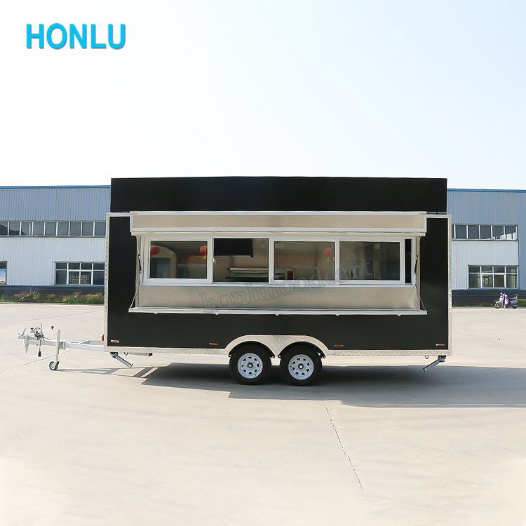 Ice Cream Cart Mobile Kitchen Food Truck Imbisswagen Halal Grill Truck for Sale