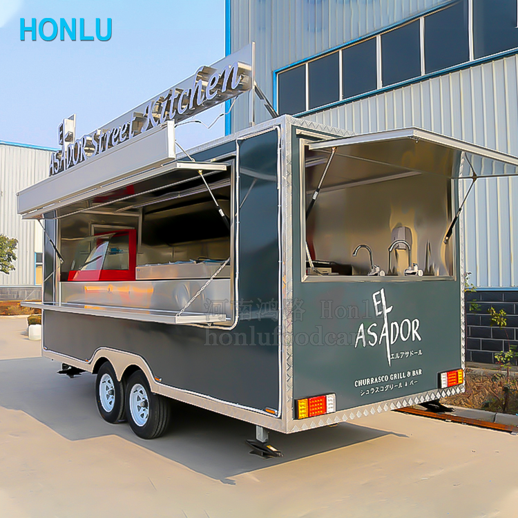 Japanese Food Truck Hot Dog Cart Awning fast Food Catering Truck for Sale