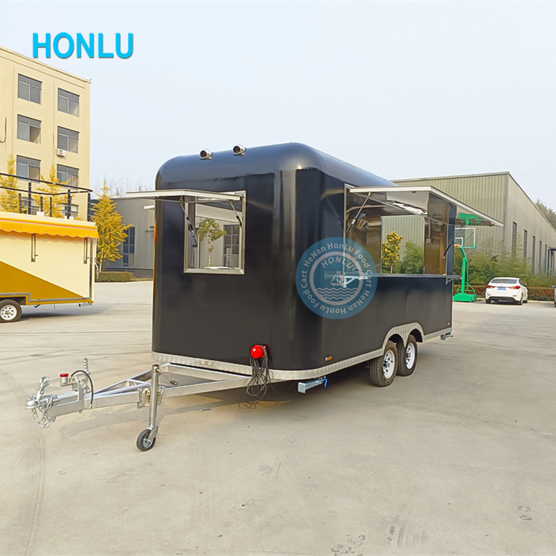 Mobile Food Cart with Frozen Yogurt Machine Mobile Food Cart with Big Wheels for Sale