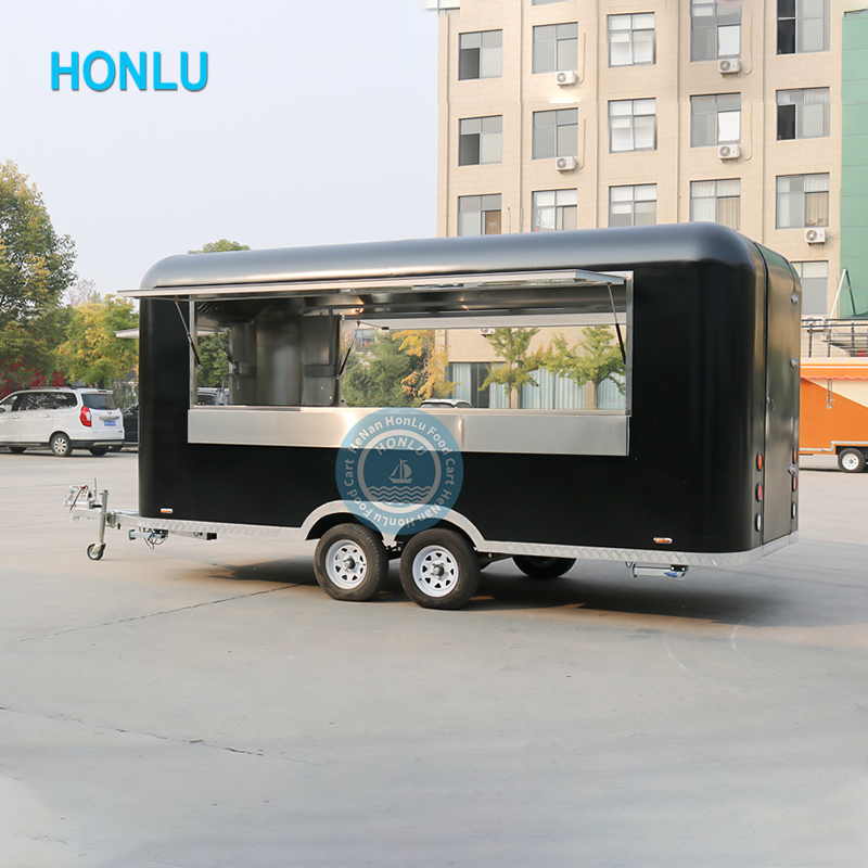 Mobile Food Cart with Frozen Yogurt Machine Mobile Food Cart with Big Wheels for Sale