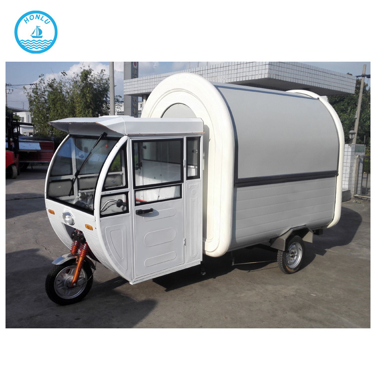 Wholesale electric tuk tuk tricycle food cart mobile food serving truck