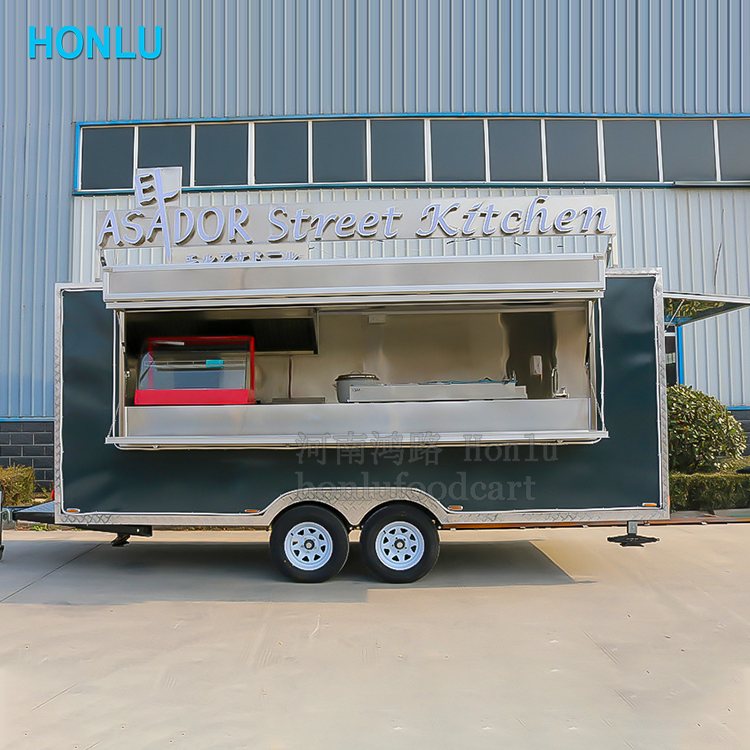 Japanese Food Truck Hot Dog Cart Awning fast Food Catering Truck for Sale