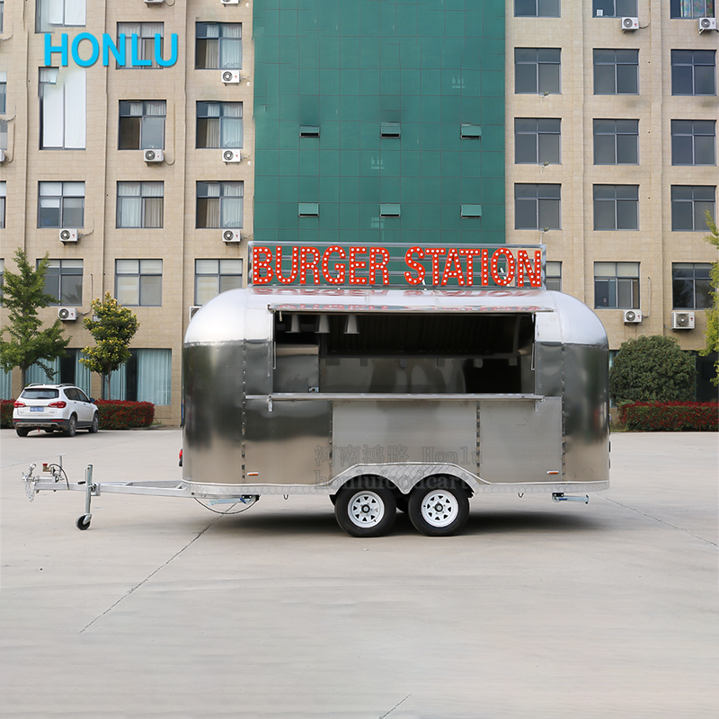 Cheap Fast Food Cart Mobile Ice Cream Churros Waffles Catering Trailer Hot Dog Cart for Sale