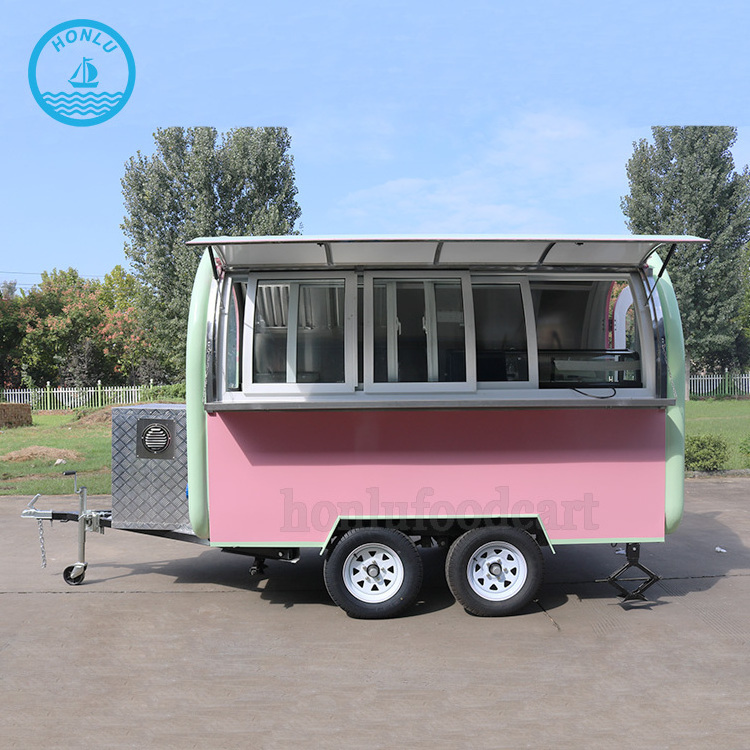 Snow Cones food Truck Slush Cart Customized Sanck Vending food Trailer For Europe Market