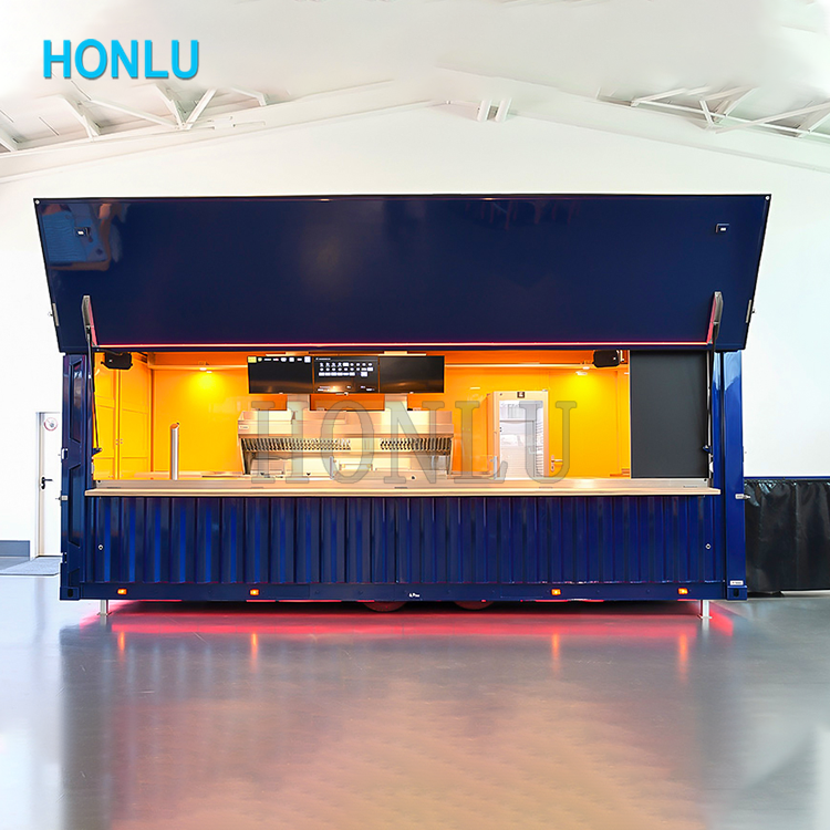 Mobile Food Trailer Van Shipping Container Bar And Grill Pop Up Shipping Container Fast Food Restaurants