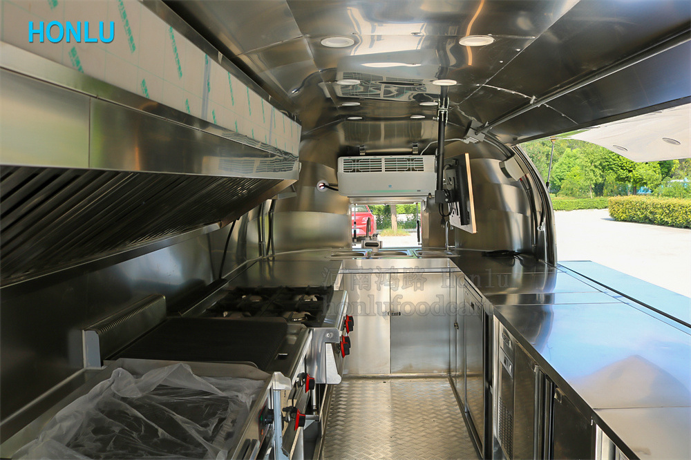 Big food truck with full kitchen mobile kitchen food trailer for sale