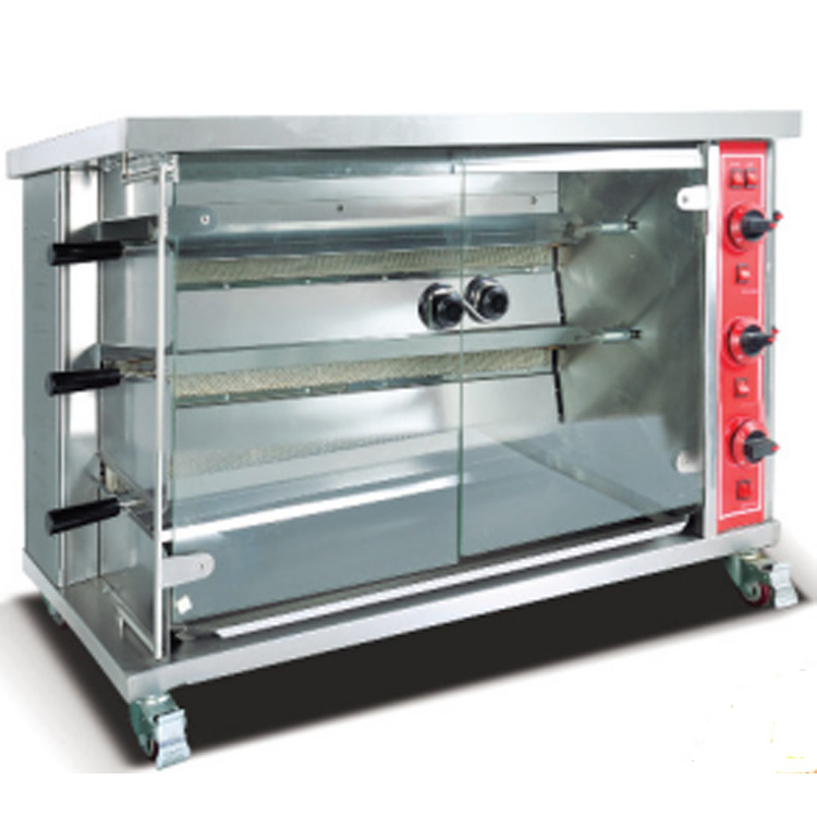 Hot sale gas chicken rotisserie  gas chicken grill machine/roast chicken packaging/chicken roasting machine gas