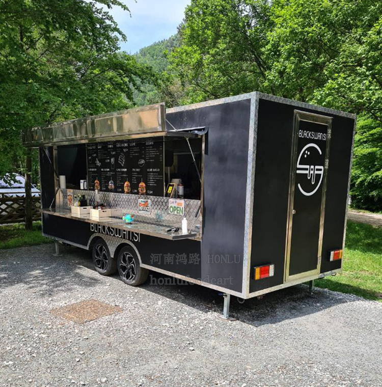 Mobile Food Trailer Fully Equipped Food Cart Food Vending Truck For Sale