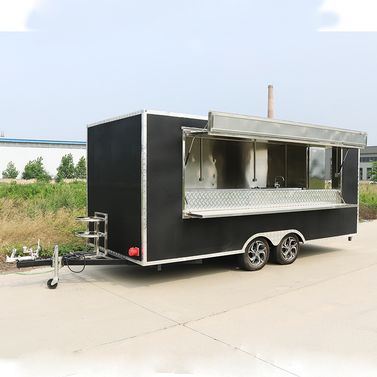 Fully Equipment Mobile Food Truck Used Fast Crepe Food Trucks Concession Trailer with Extension for Small Business