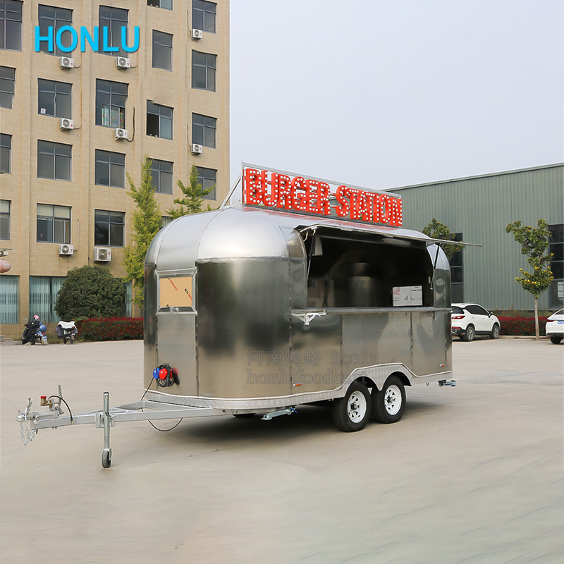 Cheap Fast Food Cart Mobile Ice Cream Churros Waffles Catering Trailer Hot Dog Cart for Sale