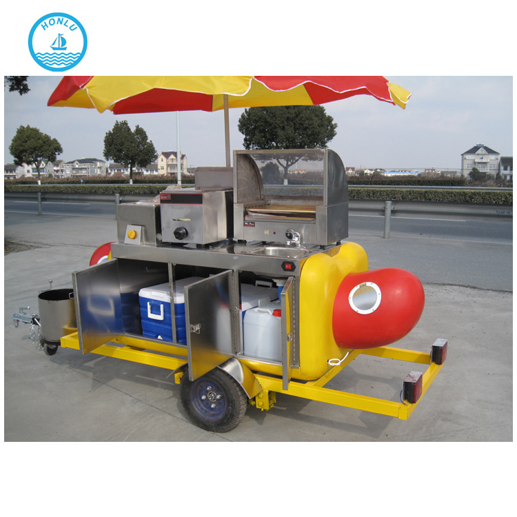 Most Durable Hot Dog Trailers Mobile Food Carts For Sale With Ce Approved Bbq Popsicle Food Cart