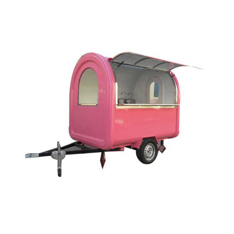 Outdoor mini food kiosk factory price/food kiosk catering trailer/food sale cart manufacturer