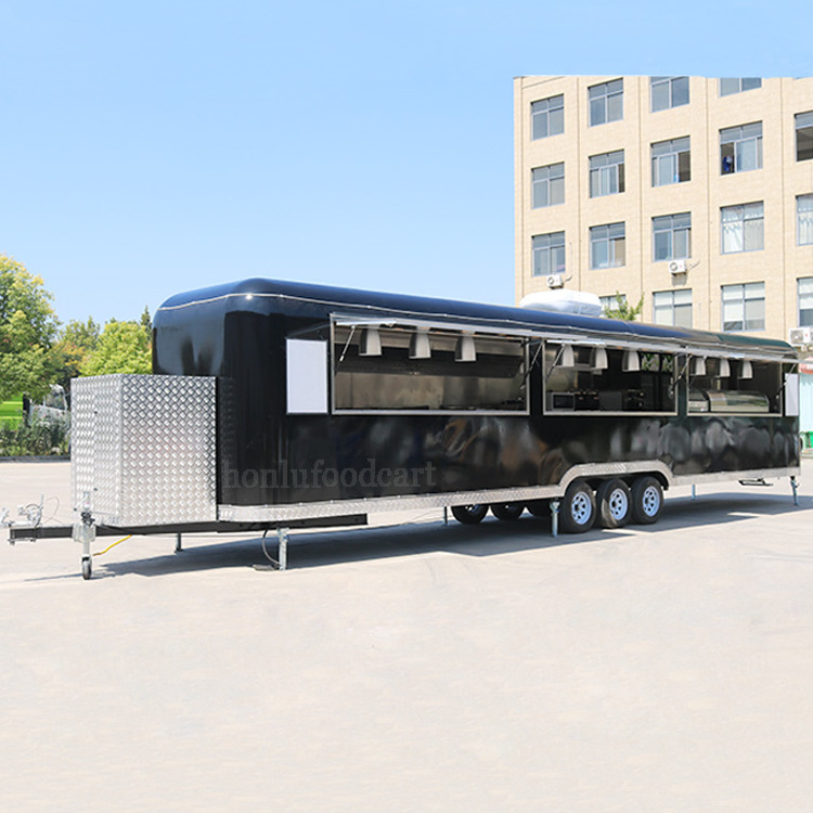 11m Long Concession Food Truck 2023 Hot Sale Mobile Food Cart/vending Kiosk Food Trucks/mobile Food Trailer With Full Kitchen