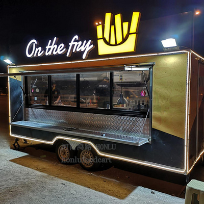 Mobile Food Trailer Fully Equipped Food Cart Food Vending Truck For Sale