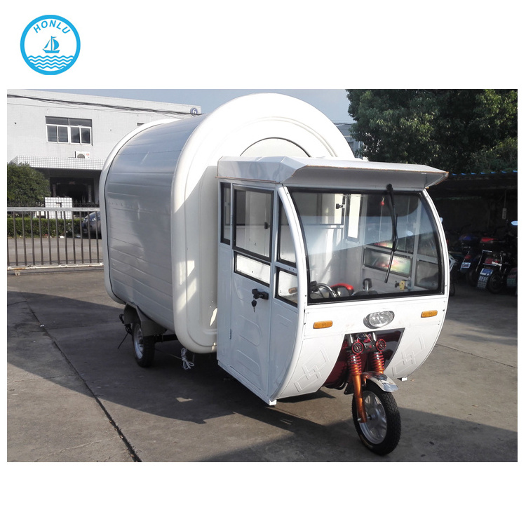 Wholesale electric tuk tuk tricycle food cart mobile food serving truck