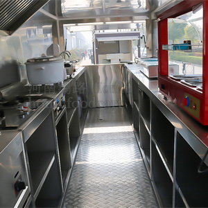 Drivable Arabic Food Truck with Full Kitchen Bar Full Furnished Mobile Food Cart for Sale