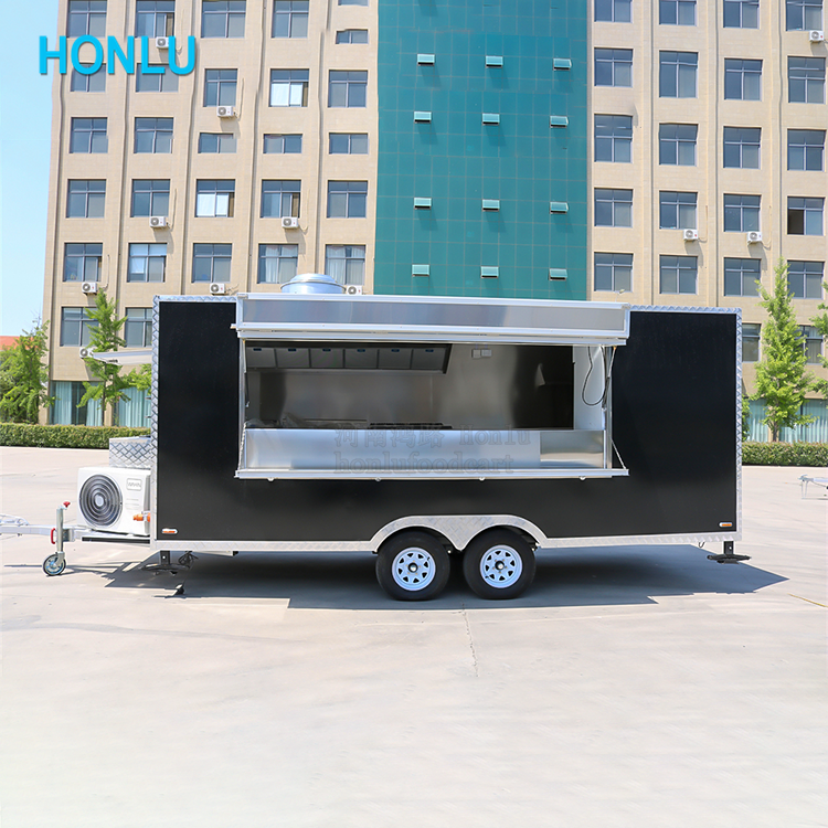 Hot Dog Food Trailer Pretzel Mobile French Fries Gelato Food Carts For Sale