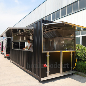 USA Standard Container Food Trailer Container Restaurant With Kitchen Food Van Trailer For Sale