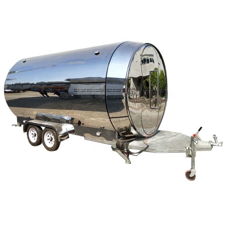 China Factory Mobile Stainless Steel Food Carts Hot Sale Food Track / Van / Trailer / Kiosk / Caravan