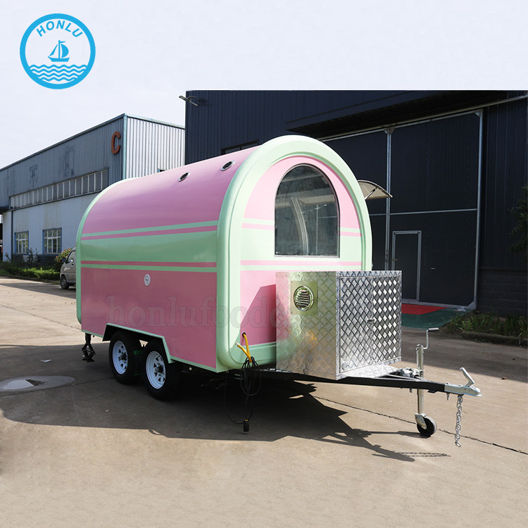 Snow Cones food Truck Slush Cart Customized Sanck Vending food Trailer For Europe Market