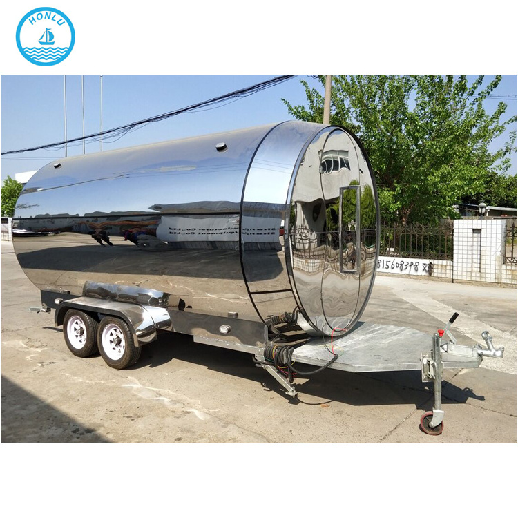 China Factory Mobile Stainless Steel Food Carts Hot Sale Food Track / Van / Trailer / Kiosk / Caravan